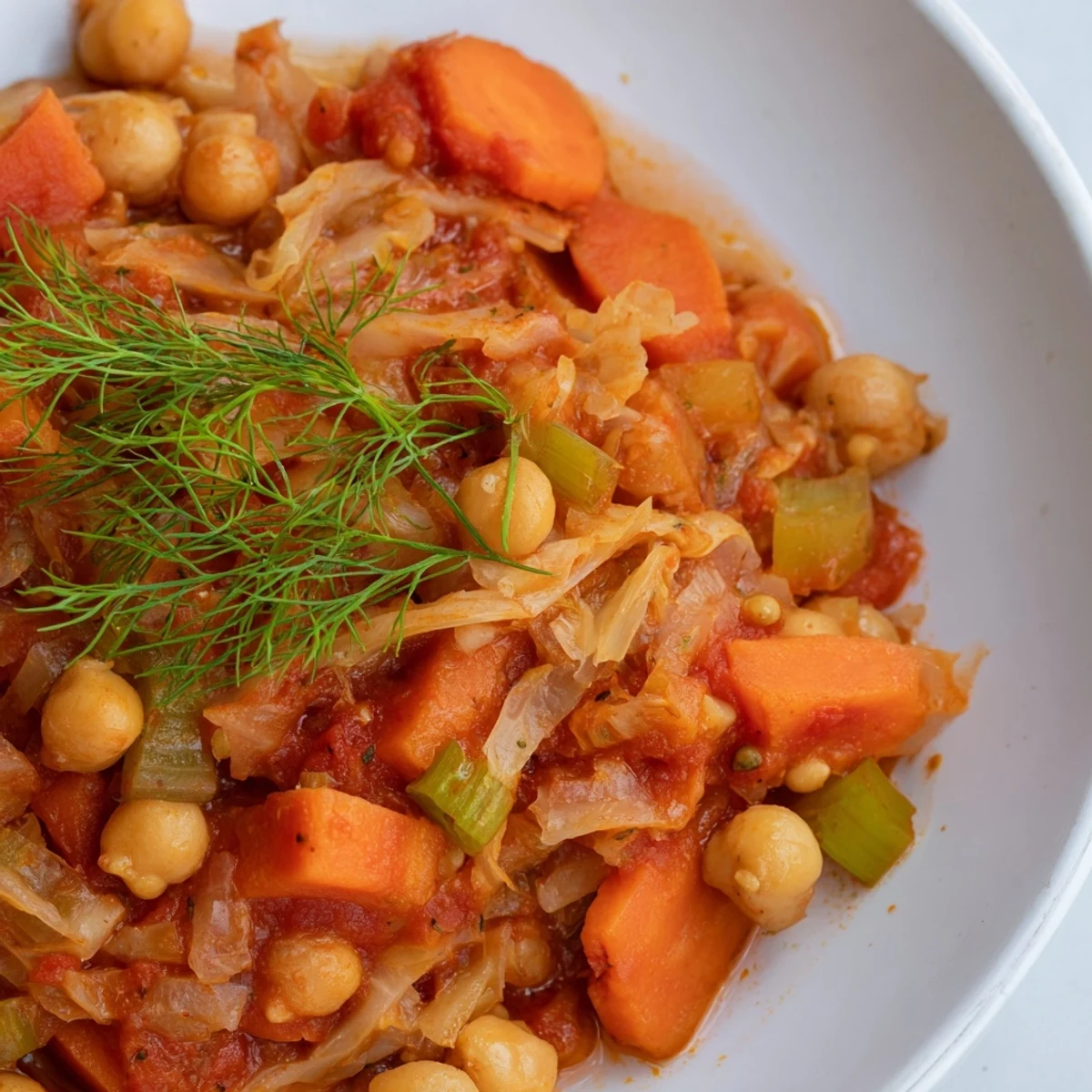 Sauerkraut Kichererbsen Eintopf