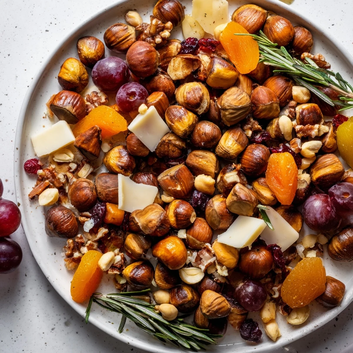 Golden roasted acorns star in this Squirrels Acorn Hoard Platter, a fall snack centerpiece ready to serve.