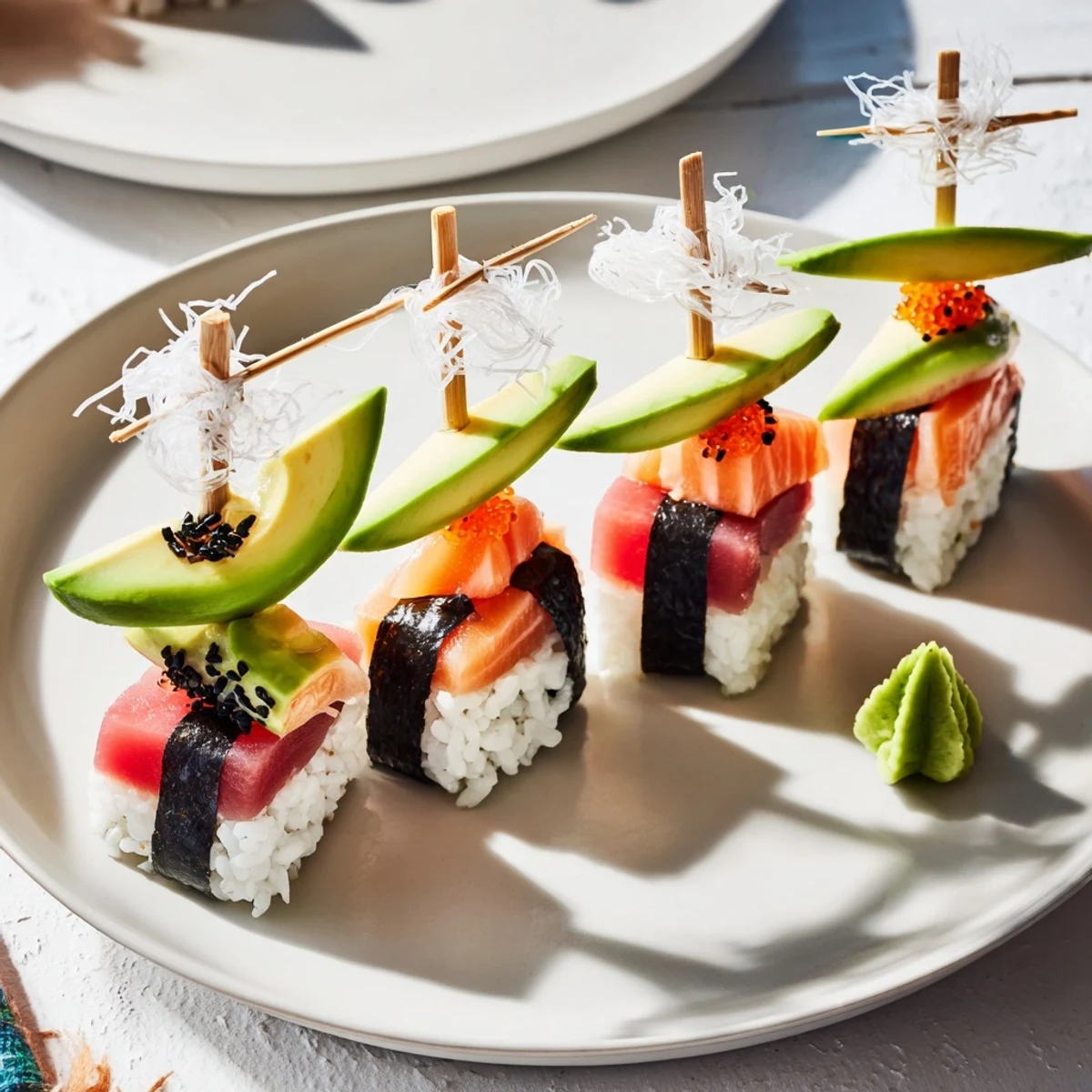 Sushi Sailboats Fresh Fish