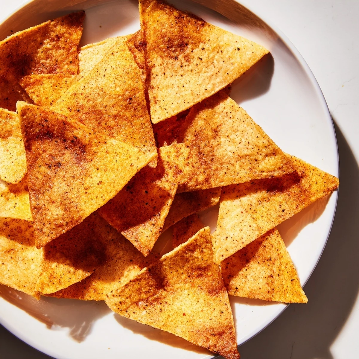 Here are three SEO-optimized ALT image texts in German for the Homemade Air-Fryer Tortilla Chips recipe: