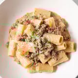 This comforting Chaos Cooking Kimchi Ragu Pasta shows off rich, spicy flavors, perfect for dinner tonight.