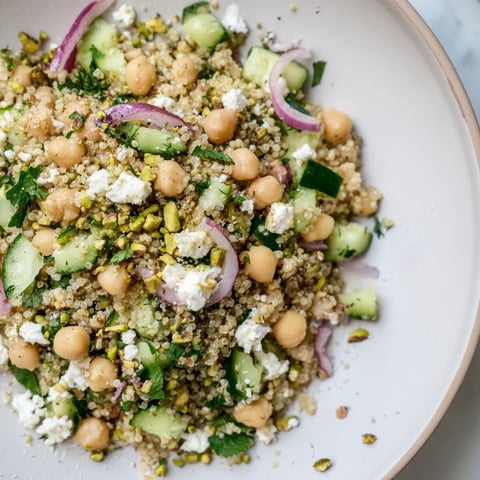 Jennifer Aniston Salad: A colorful mix of quinoa, feta, and fresh herbs, perfect for a light lunch.