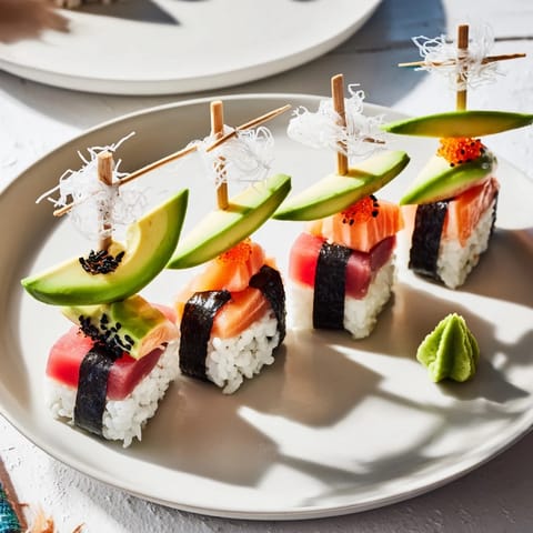 Sushi Sailboats Fresh Fish