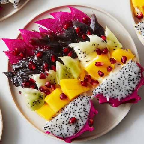 Dragon Scales Frucht und Dip