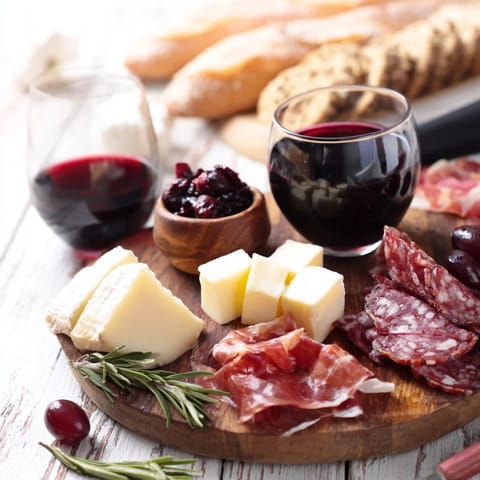 Ruby Red Wine Cheese Board #109