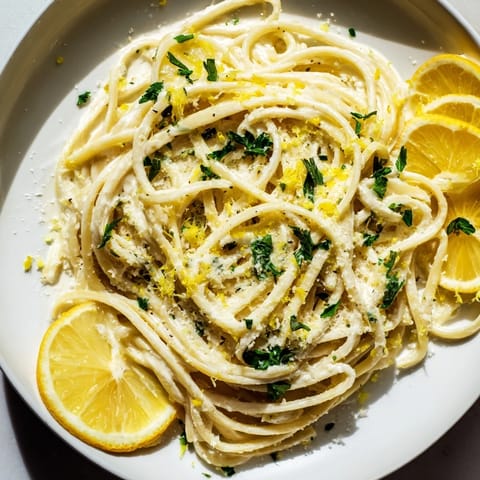 Lemon Knoblauch Joghurt Pasta