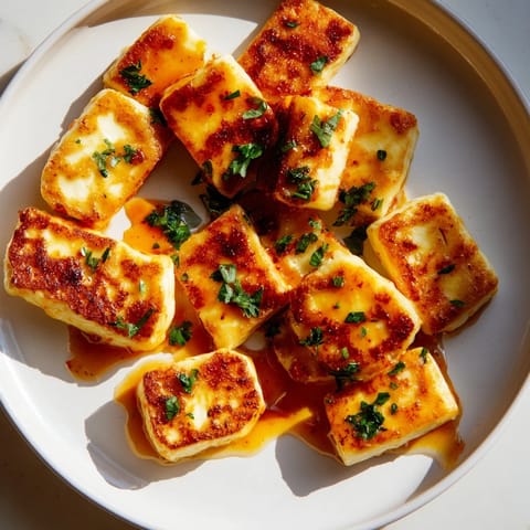 Hot Honey Halloumi Snack