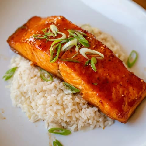 Orangen-Lachs mit Reis