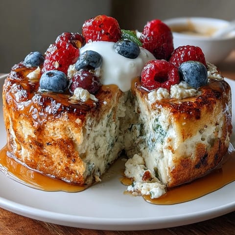 Gebackene Protein Pancake Bowl