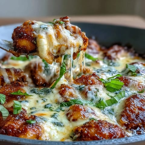 Hähnchen Gnocchi Panko Gratin