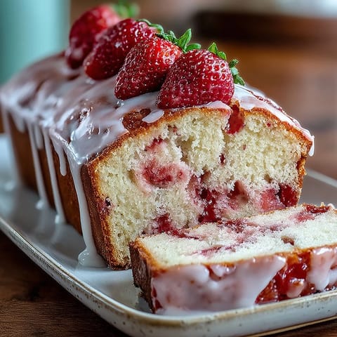 Erdbeer Swirl Poundcake Loaf #352