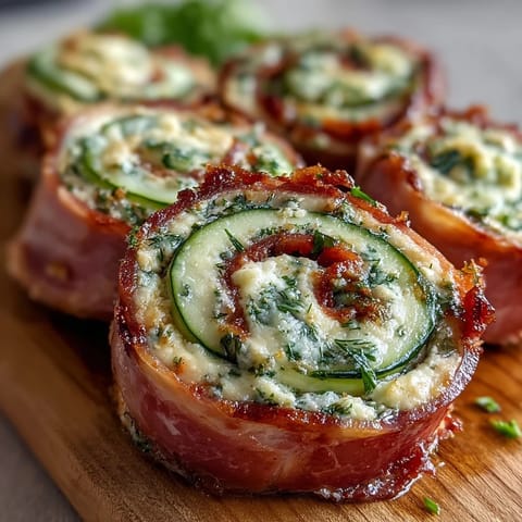 Schinken Frischkäse Gurken Rollen