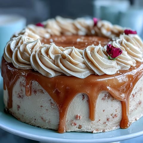 Zartrosa Rosé Velvet Cake mit glänzendem Goldtropfen-Dekor, perfekt für Hochzeiten.