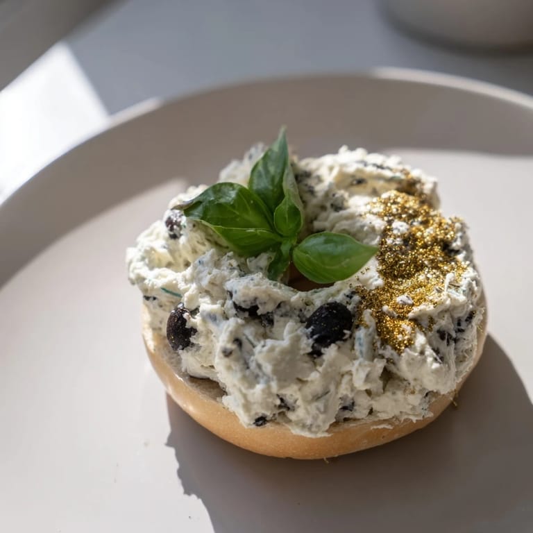 Vibrant image of the Olympic Rings Medal Appetizer: bagel bites with cream cheese and colorful toppings.