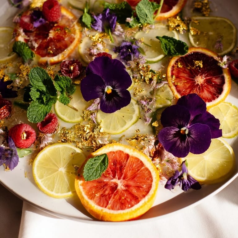 This photo shows a close-up of colorful Champagne bar garnishes, ready to enhance any celebration.