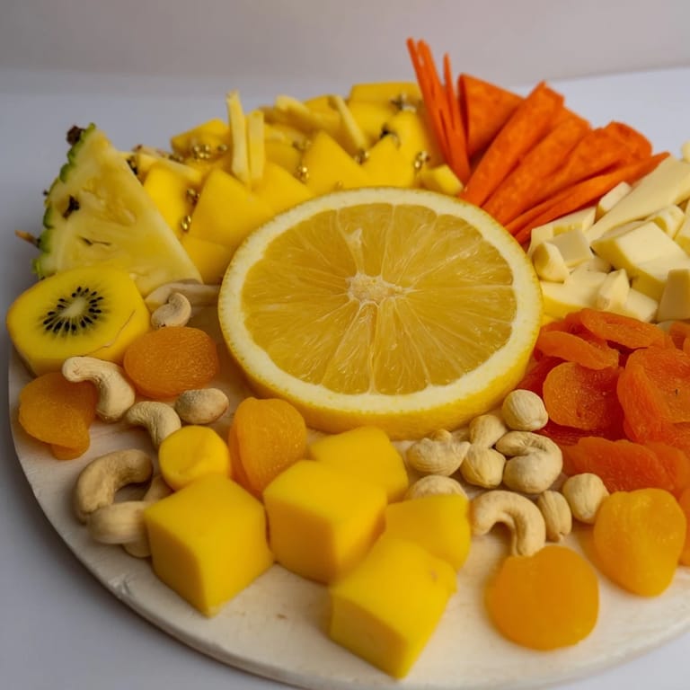 This appetizing Sunny Yellow Citrus Burst boasts a sunny assortment of yellow treats.