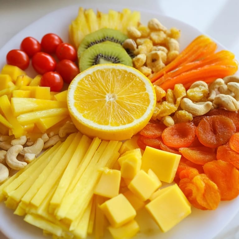 See a bright Sunny Yellow Citrus Burst appetizer board perfect for summer gatherings.