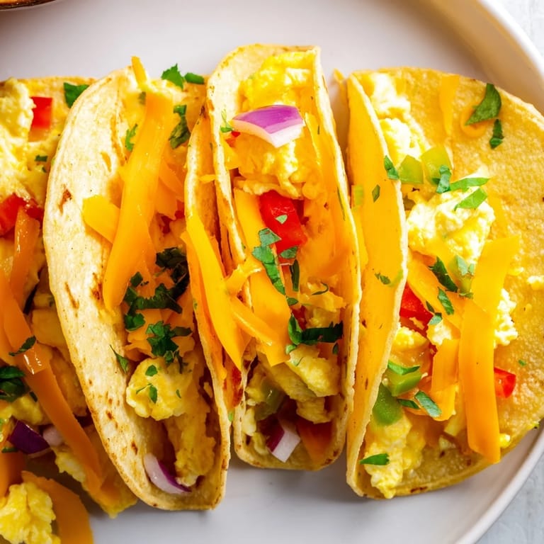 Golden bubbly Sheet Pan Breakfast Tacos, brimming with cheese and ready for a savory breakfast.