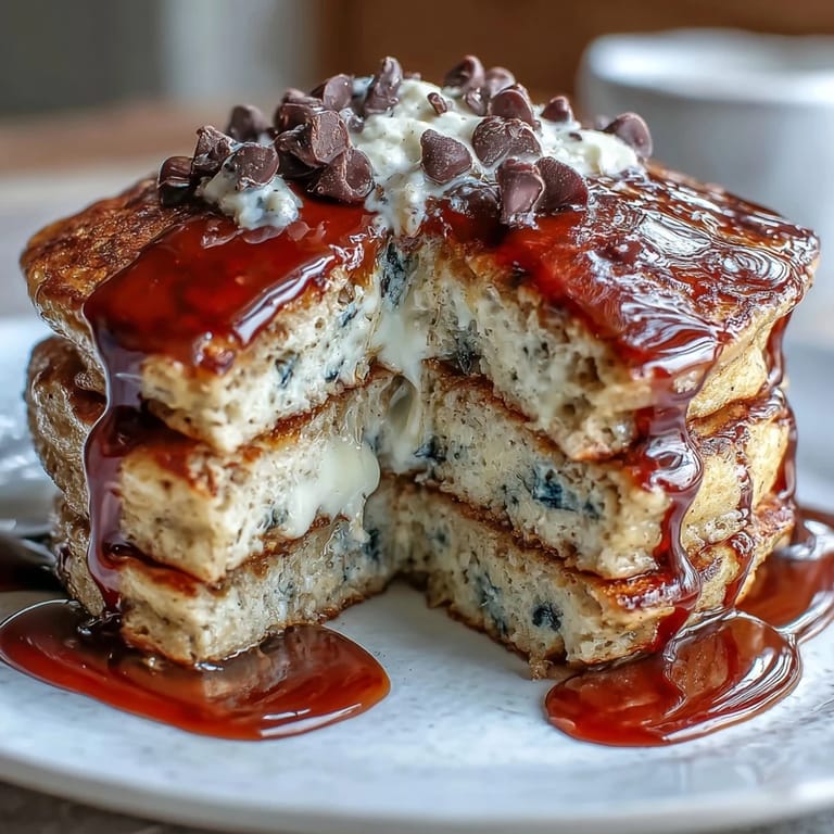 A healthy serving of Protein Power Pancakes topped with Greek yogurt and sliced bananas, ideal for a protein-packed meal.