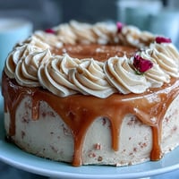 Zartrosa Rosé Velvet Cake mit glänzendem Goldtropfen-Dekor, perfekt für Hochzeiten.